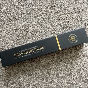 white Bamboo Drawer Dividers